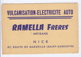 Delcampe - Vulcanisation - Electricité Auto " RAMELLA Frères Artisan " Nice_CV125 - Visitenkarten