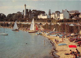 Delcampe - BENODET Nom Breton Pen Odet La Plage Du Phare Et Le Grand Phare 1(scan Recto-verso) MA579 - Bénodet
