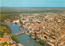 Delcampe - 34 Agde  Vue Aérienne A Gauche En Arriere Plan La Colline De Sète N° 28 \MM5027 - Agde