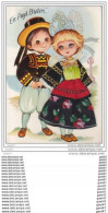 Delcampe - CPA  """" BRODEE """" Réf-JP-N-176  (   Au Pays BRETON ) Petits Enfants De PONT-AVEN - Bestickt