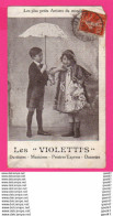 Delcampe - CPA (Réf: Z 3453) (SPECTACLE CIRQUE) Les Plus Petits Artistes Du Monde LES VIOLETTES Duettistes- Musiciens Etc. (animée) - Circo