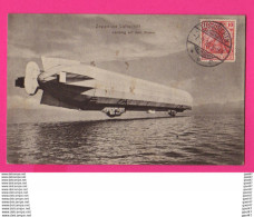 Delcampe - CPA (Réf: Z 3464) ZEPPELINS LUFTSCHIFF (TRANSPORTS AVIATION) Landung Auf Dem Wasser - Dirigeables