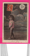 Delcampe - CPA (Réf: Z 3373) (FANTAISIE BÉBÉS) Pleine Lune - Babies
