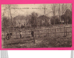 Delcampe - CPA (Réf: Z 4484) CASTETS-des-LANDES   (40 LANDES) Quartier De La Poterie (animée) - Castets