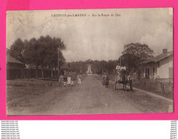 Delcampe - CPA (Réf: Z 4485) CASTETS-des-LANDES (40 LANDES) Sur La Route De Dax (animée) - Castets