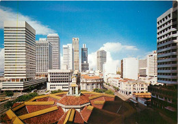 Delcampe - Carte Postale - Singapour - High Rise Blocks Of Office Buildings Along Shenton Way And Robinson Road - Buildings - Carte - Singapur