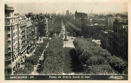Delcampe - Carte Postale - Espagne - Barcelona - Paseo De Gracia Hacia El Mar - CPM - Voir Scans Recto-Verso - Poscard - Carta Post - Barcelona