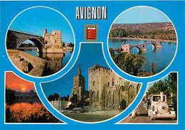 Delcampe - Carte Postale - 84 - Avignon - Multivues - Blasons - Petit Train Touristique - CPM - Voir Scans Recto-Verso - Poscard - - Avignon