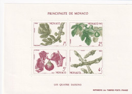 Delcampe - Monaco - 1983 - Y&T 26 - Les Quatre Saisons Du Figuier - ** - Blocks & Kleinbögen