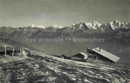 Delcampe - Niederhorn 1950m Beatenberg BE Berghaus-Niederhorn Eiger Moench Jungfrau Berghue - Sonstige & Ohne Zuordnung