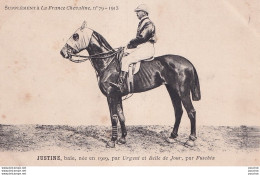 Delcampe - LA FRANCE CHEVALINE N° 79 - 1913 -  JUSTINE - BAIE - NE  EN 1909 - PAR  URGENT  ET   BELLE DE JOUR  - PAR  FUSCHIA - Reitsport