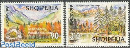 Delcampe - Albania 1999 Europa, National Parks 2v, Mint NH, History - Nature - Europa (cept) - National Parks - Trees & Forests - Nature
