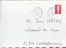 Delcampe - LETTRE Avec OBLITERATION PORTE HELICOPTERES JEANNE D'ARC - 1995 - Cachets Militaires A Partir De 1900 (hors Guerres)