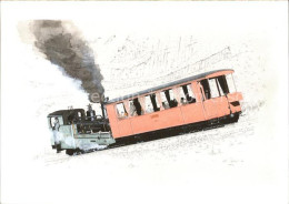 Delcampe - Brienz-Rothornbahn Gouache Uli Colombi - Sonstige & Ohne Zuordnung