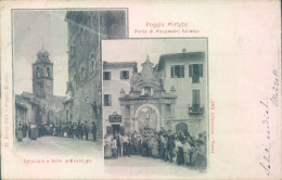 Delcampe - T101 Cartolina Poggio Mirteto Bella Animazione 1905 Provincia Di Rieti - Rieti