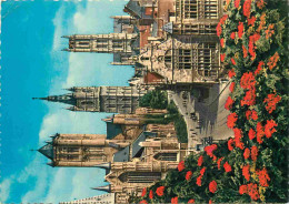Delcampe - Carte Postale - Belgique - Gand - Gent - L'enfilade Des Monuments - Cathédrale Saint-Bavon Beffroi Et église Saint-Nicol - Gent