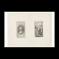 Delcampe - Writer And Woman Surrounded By Animals - Estampes & Gravures
