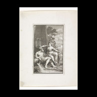 Delcampe - Stroomgod Of Amsterdam Honored By A Muse - Estampes & Gravures