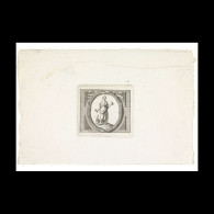 Delcampe - Vignet With A Woman With The Attributes Of Vigilance, Labor, Wealth And Art - Estampes & Gravures