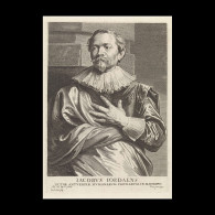 Delcampe - Portrait Of Jacob Jordaens - Estampes & Gravures