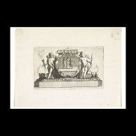 Delcampe - Vignet With A Wedding Relationship - Estampes & Gravures