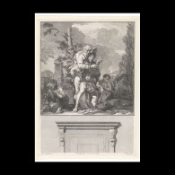 Delcampe - Aeneas Saves His Father From The Burning Troy - Estampes & Gravures