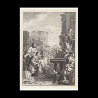 Delcampe - Lucius Papirius Forgives Fabius Maximus - Estampes & Gravures
