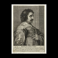 Delcampe - Portrait Of Paul Pontius - Estampes & Gravures