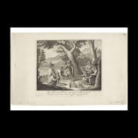 Delcampe - Monkeys Play The Cone Game - Estampes & Gravures