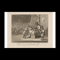 Delcampe - School Class With Monkeys - Estampes & Gravures
