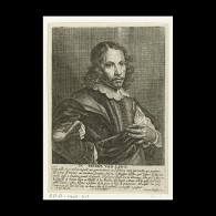 Delcampe - Portrait Of Peter Van Lint - Estampes & Gravures