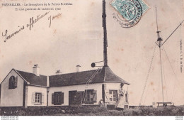 Delcampe - AG-44) PREFAILLES - LE SEMAPHORE DE LA POINTE ST - GILDAS ET UNE GARDEUSE DE VACHES - EN 1902 - Préfailles