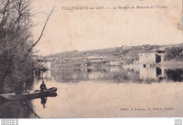 Delcampe - A5-47) VILLENEUVE SUR LOT - LE MOULIN DE MADAME ET L ' ECLUSE - ANIMATION - PECHEURS - EN  1906 - ( 2 SCANS ) - Villeneuve Sur Lot