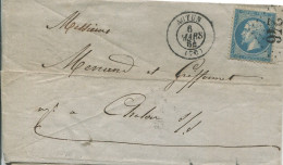 Delcampe - 1671) Lettre Avec Corr. Napoleon 20 Cts. Autun - Gros Chiffre 246 - Documents De La Poste