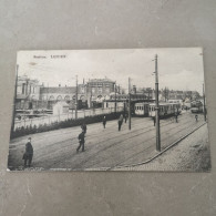 Delcampe - Leiden // Station Met Tram 1912 Zeldzaam Zicht - Leiden