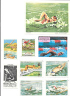 Delcampe - CL10 - IMAGES ET VIGNTTES DIVERSES - NATATION - Natation