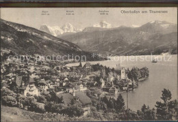 Delcampe - Oberhofen Thunersee Panorama Mit Eiger Moench Jungfrau - Sonstige & Ohne Zuordnung