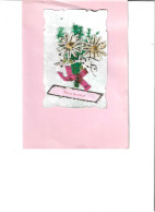 Delcampe - M1608 - PORTE BONHEUR - Fleurs - Colombe - Carte Découpie - Blumen