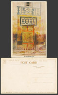 Delcampe - Egypt, R. Barratt Artist Drawn Old Postcard Mosque Door, Cairo, Lamp Light Shoes - Autres & Non Classés