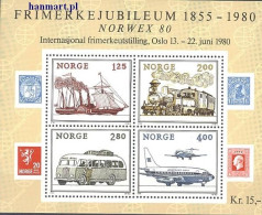 Delcampe - Norway 1980 Mi Block 3 MNH (ZE3 NRWbl3) - Flugzeuge
