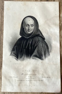 Delcampe - Gravure - J. MABILLON Historien & Homme D’Eglise  - XIXe - BLAISOT - Documents Historiques