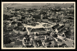 Delcampe - AK Altötting, Marktplatz Und Ortsansicht Aus Der Luft - Altötting