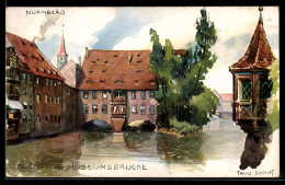 Delcampe - Künstler-AK Sign. Franz Schmidt: Nürnberg, Blick Von Der Museumsbrücke - Nürnberg