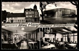 Delcampe - AK Dortmund-Brünninghausen, Gasthaus Haus Pieper, Westfalenhalle, Innenansichten - Dortmund