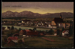 Delcampe - AK Laufen /Oberbayern, Ortsansicht Mit Kirche Und Salzach - Lauf