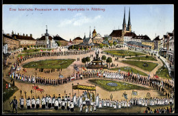 Delcampe - Künstler-AK Altötting, Feierliche Prozession Um Den Kapellplatz - Altötting