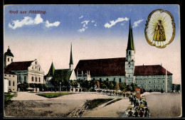 Delcampe - AK Altötting, Kirchenensemble Mit Kapelle Und Wallfahrtsplatz - Altötting