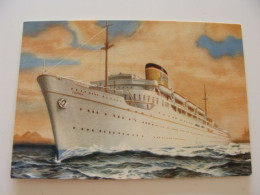 Delcampe - ADRIATICA SOCIETE DE NAVIGATION VENISE PAQUEBOT ESPERIA    NAVE  PIROSCAFO  BATEAUX  Passenger Ship - Dampfer