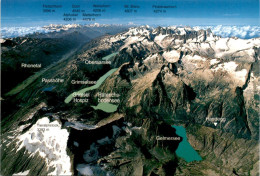 Delcampe - Grimselpass - Luftaufnahme (20649) - Obergoms