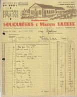 Delcampe - FACTURE - ETS SOUQUIERES & MARCEL LABEIX - ARTICLES MENAGE CUISINIERES EMAILLEES POELES BOIS - RODEZ AVEYRON - 1900 – 1949